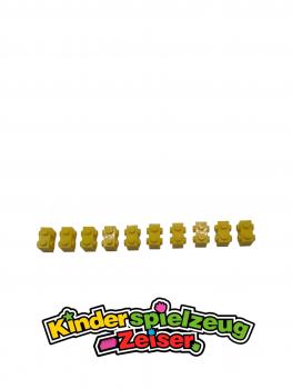 Preview: LEGO 10 x Snot Konverter gelb Yellow Brick Modified 1x2 Studs 2 Sides 52107