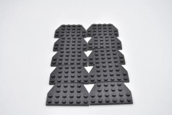 Preview: LEGO 10 x FlÃ¼gelplatte schwarz Black Wedge Plate 4x6 Cut Corners 32059