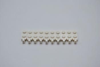 Preview: LEGO 10 x Scharnier weiÃŸ White Hinge Plate 1x2 Locking with 1 Finger 44301