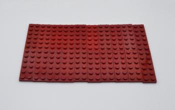 Preview: LEGO 20 x Basisplatte dunkelrot Dark Red Basic Plate 2x6 3795 4618986