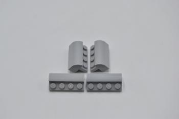 Preview: LEGO 4 x Bogenstein neuhell grau Light Bluish Gray Slope Brick 2x4x1 Curved 6081