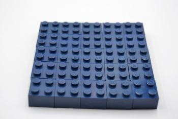 Preview: LEGO 25 x Basisstein dunkel blau Dark Blue Basic Brick 2x2 3003 4296785