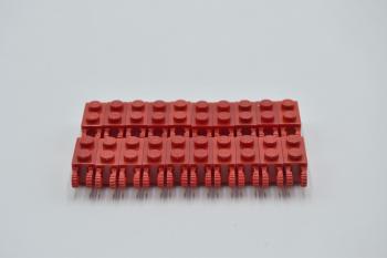 Preview: LEGO 20 x Rasterscharnier rot Red Hinge Brick 1x2 Locking with 2 Fingers 30365