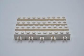 Preview: LEGO 20 x Stein weiÃŸ White Brick Modified 1x2 with Vertical Clip 30237