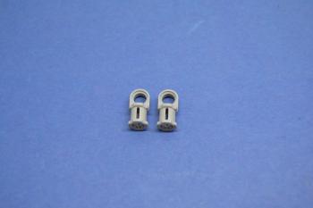 Preview: LEGO 2 x Verbinder glatt neuhell grau Light Bluish Gray Technic Connector 44