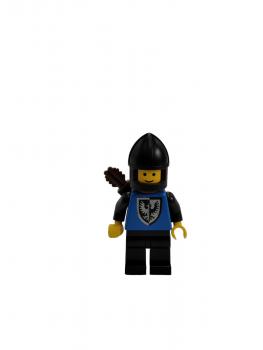 Preview: LEGO Figur Minifigur Castle Black Falcons Kopf links Fehldruck rar selten cas101