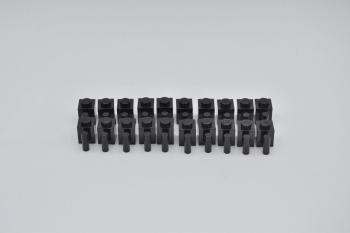 Preview: LEGO 20 x Stein mit Griff schwarz Black Brick Modified 1x1 with Bar Handle 2921