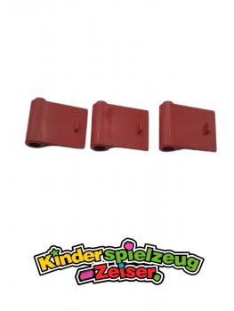 Preview: LEGO 3 x TÃ¼r TÃ¼rblatt links rot Red Door 1x3x2 Left with Thin Handle 3189a