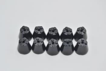 Preview: LEGO 10 x Kegel DÃ¼se schwarz Black Cone 3x3x2 6233 623326 4500978