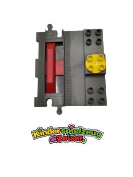 Preview: LEGO DUPLO Schiene Start Stop alt dunkelgrau Dark Gray Train Track duptrain02