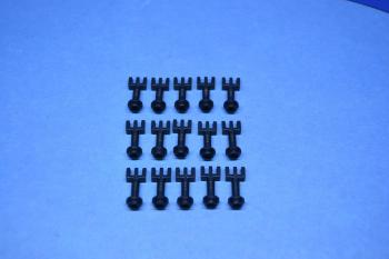 Preview: LEGO 15 x Basisscharniere 3 Finger schwarz black control lever 2433