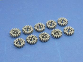 Preview: LEGO 10 x Zahnrad althell grau Light Gray Technic Gear 16 Tooth 4019