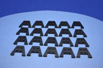 Preview: LEGO 20 x FlÃ¼gelplatten schwarz Black Wedge Plate 3x4 without Stud Notches 4859