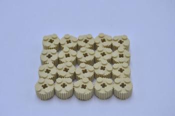 Preview: LEGO 20 x Rundstein geriffelt beige Tan Brick Round 2x2 Fluted Profile 92947