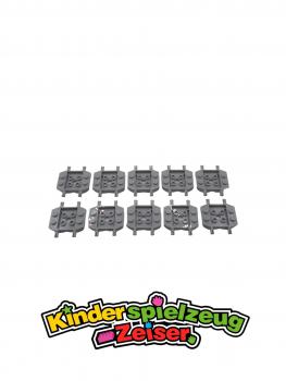 Preview: LEGO 10 x Fahrzeug Achsplatte neuhell grau Light Bluish Gray Vehicle 24326