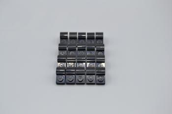 Preview: LEGO 20 x Bogensteine 2x1x1 schwarz black bow brick 6091 609126