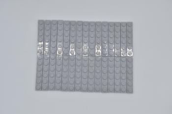 Mobile Preview: LEGO 30 x Basisplatte neuhell grau Light Bluish Gray Basic Plate 1x6 3666