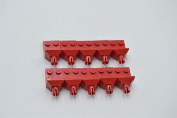 Preview: LEGO 10 x Rotorhalter rot Red Plate Mod. 2x2 Helicopter Tail Rotor Holder 3481