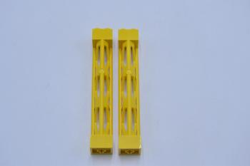 Preview: LEGO 2 x Pfeiler StÃ¼tze gelb Yellow Support 2x2x10 Girder Triangular 95347