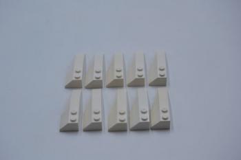 Preview: LEGO 10 x Keilstein FlÃ¼gel schrÃ¤g weiÃŸ White Wedge 6x2 Left 41748