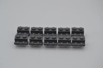 Preview: LEGO 10 x Stein Griff neues dunkelgrau Dark Bluish Gray Brick 1x2 Handle 30236