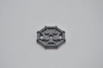 Preview: LEGO Ring neues dunkelgrau Dark Bluish Gray Plate Bar Frame Octagonal 30033 