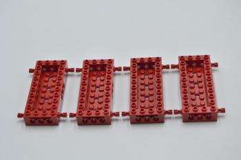 Preview: LEGO 4 x Chassis rot Red Vehicle Base 4x10x1 1/3 with Recessed Center 30643