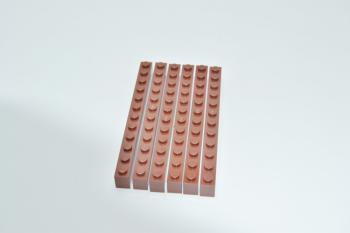 Preview: LEGO 6 x Basisstein rotbraun Reddish Brown Basic Brick 1x12 6112 4222627