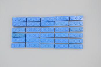 Preview: LEGO 30 x Basisstein 1x3 blau blue basic brick 3622 362223
