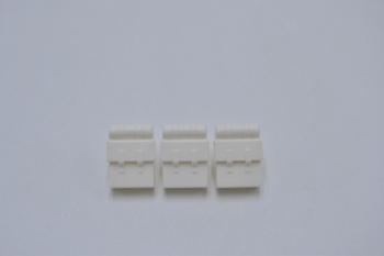 Preview: LEGO 3 x Rucksack weiÃŸ White Minifigure Backpack Non-Opening 2524