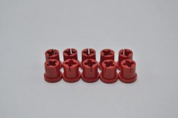 Preview: LEGO 10 x Buchse Verbinder HÃ¼lse rot Red Technic Bush with Lip x1299