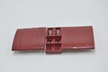 Preview: LEGO 10 x Bogenstein Dach dunkelrot Dark Red Slope Curved 4x1 61678