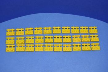 Preview: LEGO 30 x Platte mit Griff gelb yellow plate with handle 2540