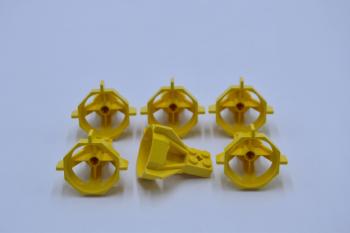 Preview: LEGO 6 x Turbine PropellergehÃ¤use gelb Yellow Propeller Housing 6040