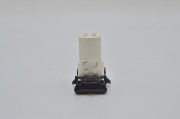 Preview: LEGO Motor lang weiÃŸ White Monorail Motor 9V with long Couplings 2684c01b