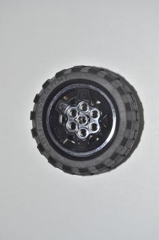 Preview: LEGO Rad Reifen Felge schwarz Black Wheel Black Wheel 43.2x26mm 68.7x34 56908c02