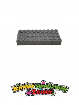 Preview: LEGO 20 x Basisstein Baustein althell grau Light Gray Basic Brick 1x2 3004