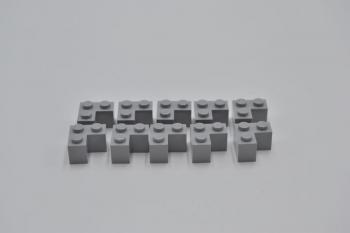Preview: LEGO 10 x Eckstein neuhell grau Light Bluish Gray Brick 2x2 Corner 2357 4211349