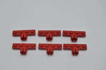 Preview: LEGO 6 x Kupplung rot Red Plate Modified 1x4 Tow Ball Socket Short 8mm 3183b