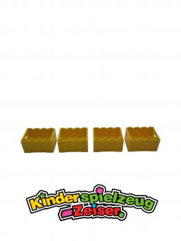 Preview: LEGO 4 x Kiste Box gelb Yellow Container Crate 3x4x1 2/3 with Handholds 30150 