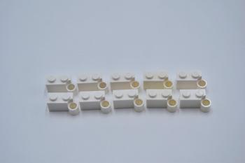 Preview: LEGO 10 x Scharnier Gelenkstein weiÃŸ White Hinge Brick 1x4 Swivel 3831