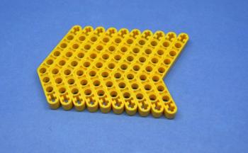 Preview: LEGO 10 x Liftarm gelb Yellow Technic Liftarm Modified Bent Thick 1x9 6-4 6629