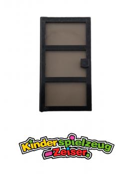 Preview: LEGO TÃ¼r mit Glas schwarz Black Door 1x4x6 with 3 Panes with Glass x39c02