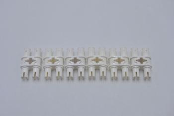 Preview: LEGO 6 x Doppelverbinder weiÃŸ White Technic Pin Double with Axle Hole 32138