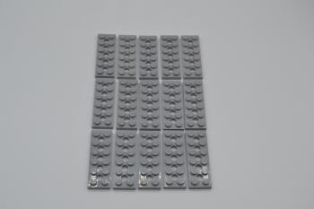Mobile Preview: LEGO 15 x Platte 5 LÃ¶cher neuhell grau Light Bluish Gray Technic Plate 2x6 32001