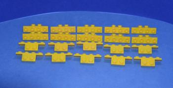 Preview: LEGO 20 x Platte 1x4 1x2 Winkelplatte gelb yellow angled plate 2436 6076799