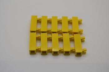 Preview: LEGO 10 x TÃ¼rangel Halterung gelb Yellow Brick Modified 1x1x3 Solid Stud 60583a