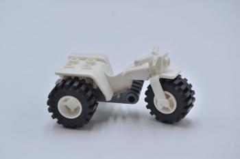 Preview: LEGO Quad Trike Motorrad weiÃŸ White Tricycle Chassis and Wheel 30187c06