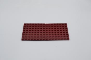 Preview: LEGO 2 x Basisplatte dunkelrot Dark Red Basic Plate 8x8 41539 4262018