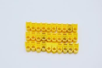 Preview: LEGO 30 x Verbinder 90Â° gelb Yellow Technic Axle and Pin Connector 6536 4107078